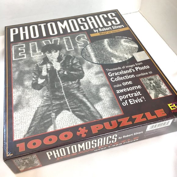Vtg '68 Elvis Special Photomosaic Puzzle NOS - Picture 4 of 10